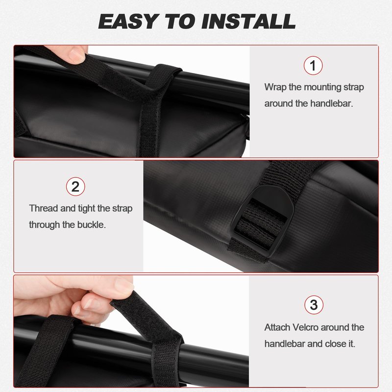 Nilkatss Dirt Bike Handlebar Bag - Waterproof & Durable Motorbike Tool Bags, Fits Light Bee Sur Ron S/X/ X160/ X260 Segway Talaria Sting, Secure Storage for Keys, Wallet & Phone