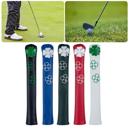 XUZHID Rod Sleeve，Leaf Pattern PU Leather Alignment Stick Headcover Golfs Alignment Stick Covers Case Holder Golfs Club Protector Enduring