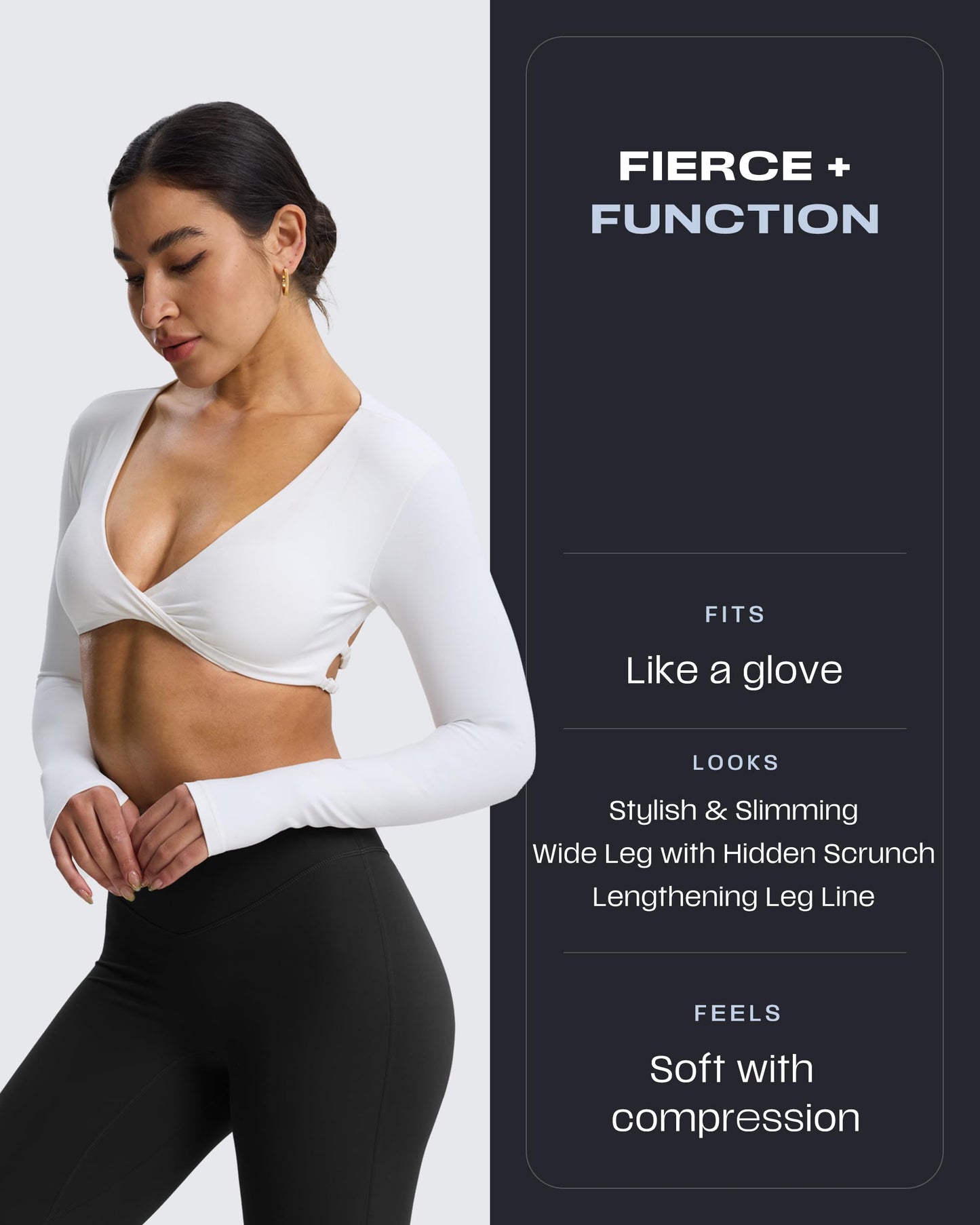 Aoxjox Flare Leggings for Women Metamorph Mid-Rise Hidden Scrunch Butt Lifting Wide Leg Yoga Pants 32" (Black, Small)