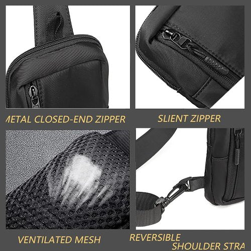 GORELAX Compact Crossbody Sling Bag - Versatile Chest Pack for Men & Women | Ideal for Running & Travel