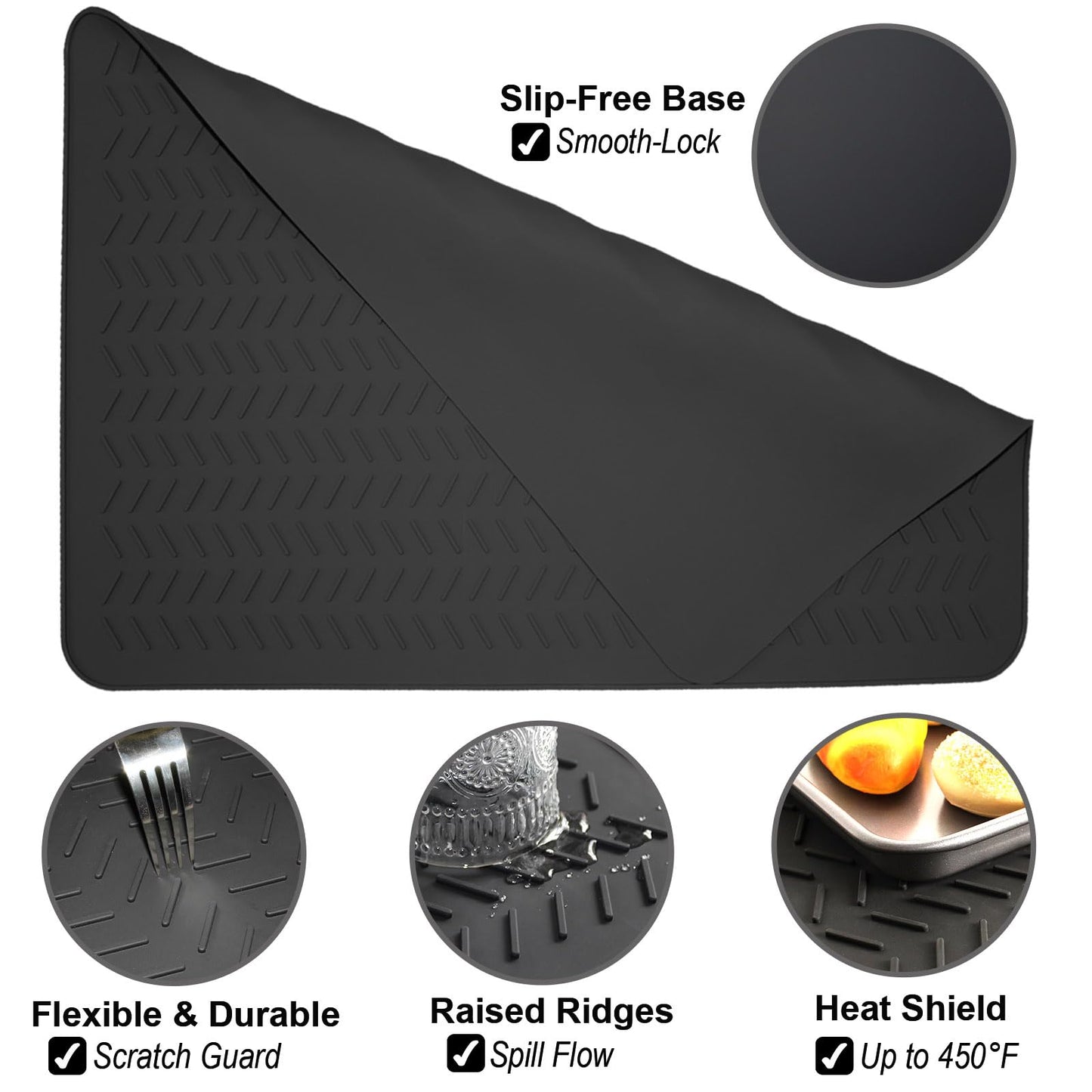 GUDEYIHE Stove Top Covers for Electric Stove, Thickened Premium Silicone Stove Mat for Glass Top Stove, 28 x 20 Glass Stove Top Cover Protector, Oven Range Top Cover, XL Dish Drying Mat