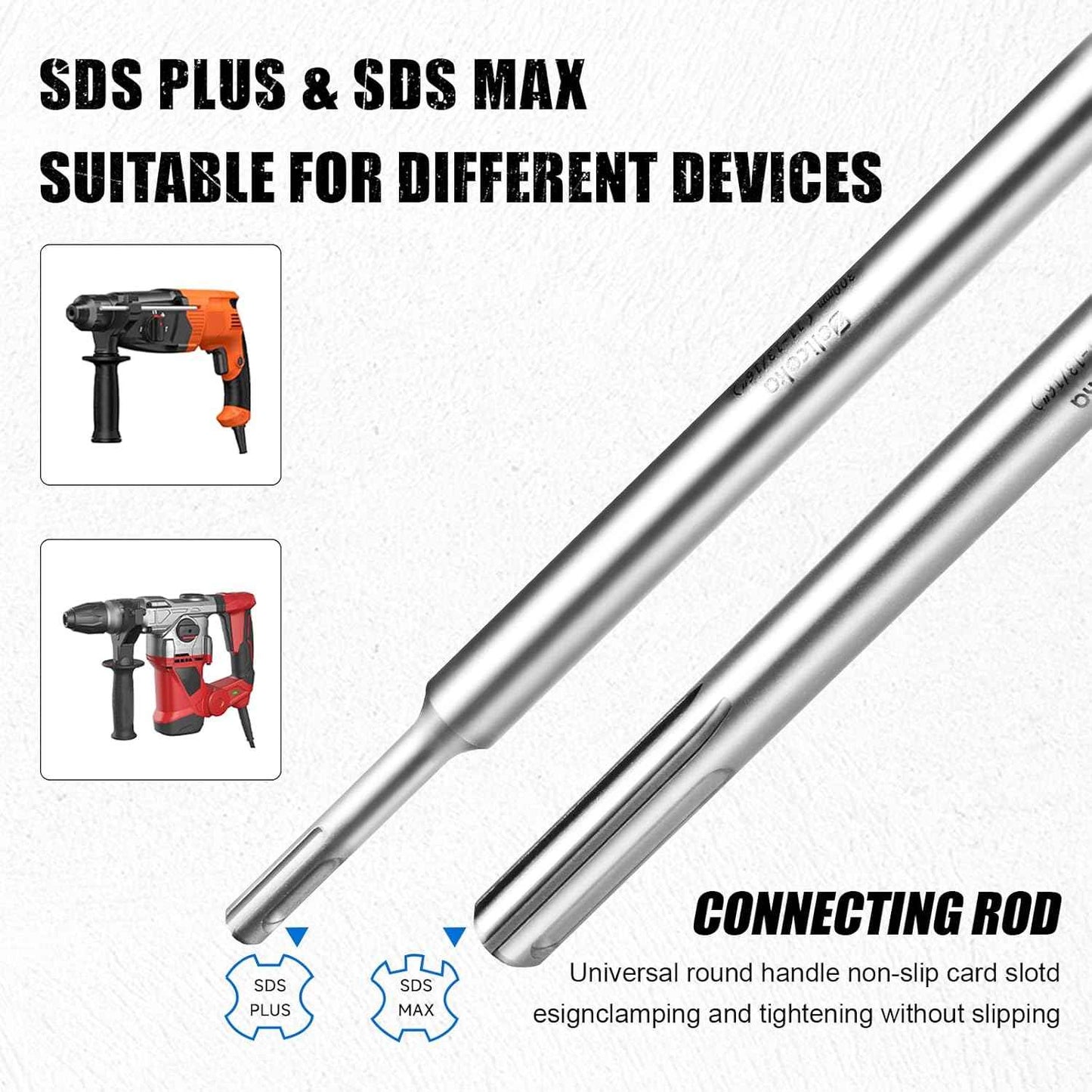 Concrete Hole Saw Kit with Dust Bowl - 30-115mm SDS Plus Set for Brick, Stone & Cement