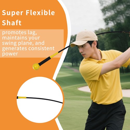 BGOJAB Golf Swing Trainer Aid, 48IN Swing Training Sticks for Improved Rhythm, Flexibility, Balance, Tempo, and Strength, Warm-Up Practice Equipment for Indoor & Outdoor, Thoughtful Gift for Golfers