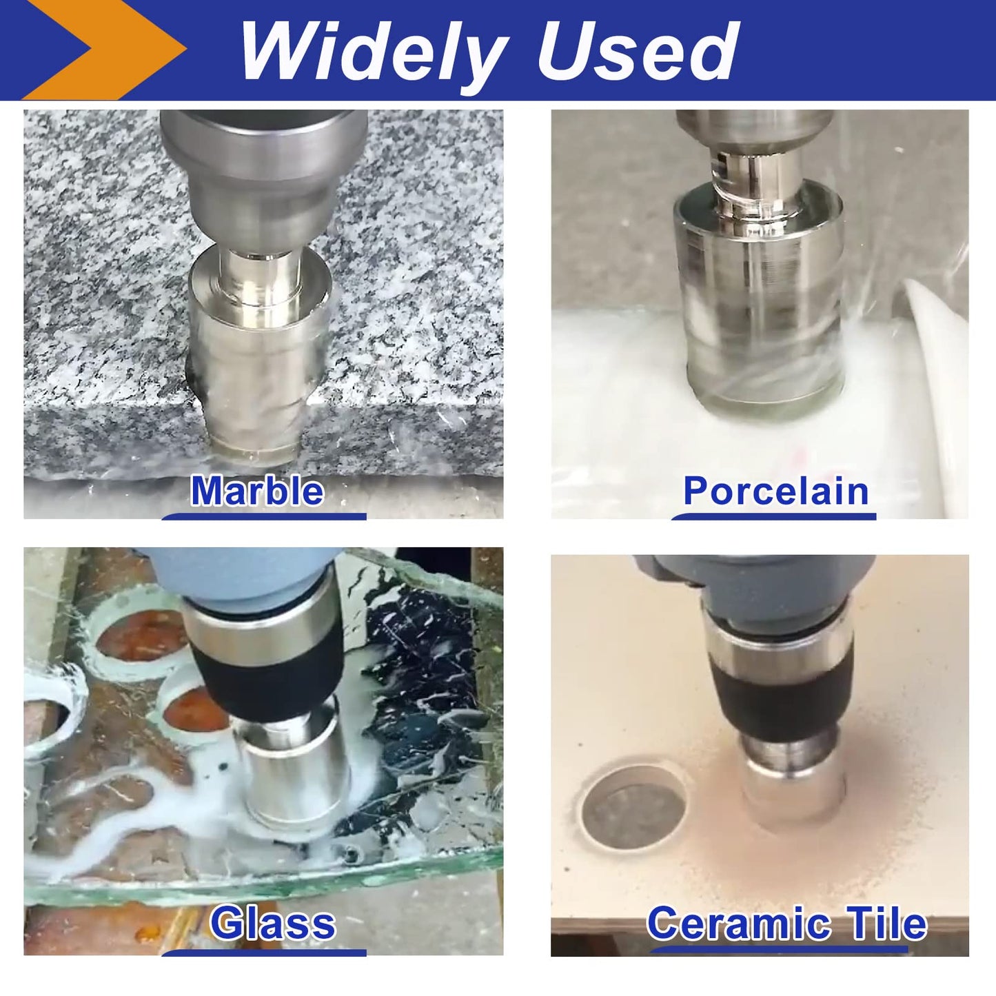 5/8" Diamond Hole Saw with Pilot Bit, DaduoRi 5/8 Inch Tile Drill Bits for Granite, Ceramics, Porcelain Tiles, Marble, Glass, Stones, 1 1/2" Depth of Cut for Thick Countertops (16mm)