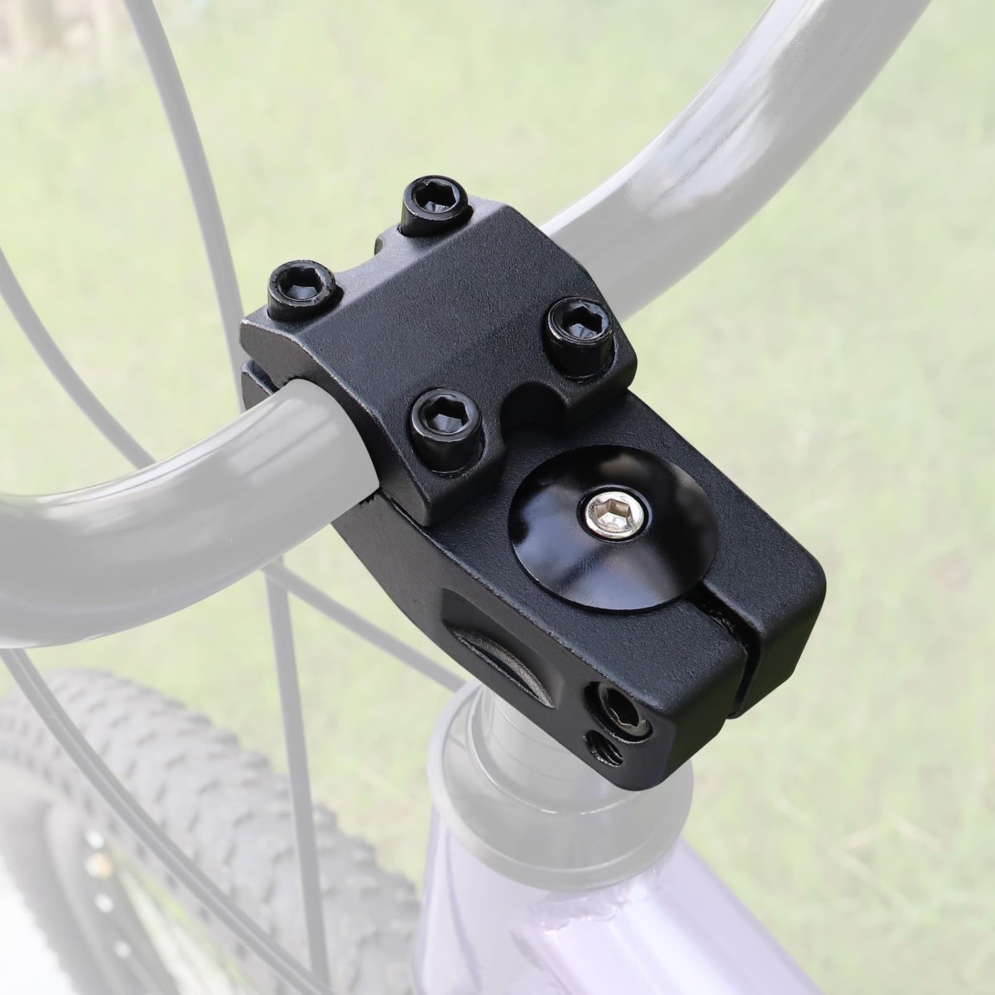 MAKELEN Bike Stem for BMX Bike Aluminum Alloy Fixed Gear Bicycle Stem Matte Black