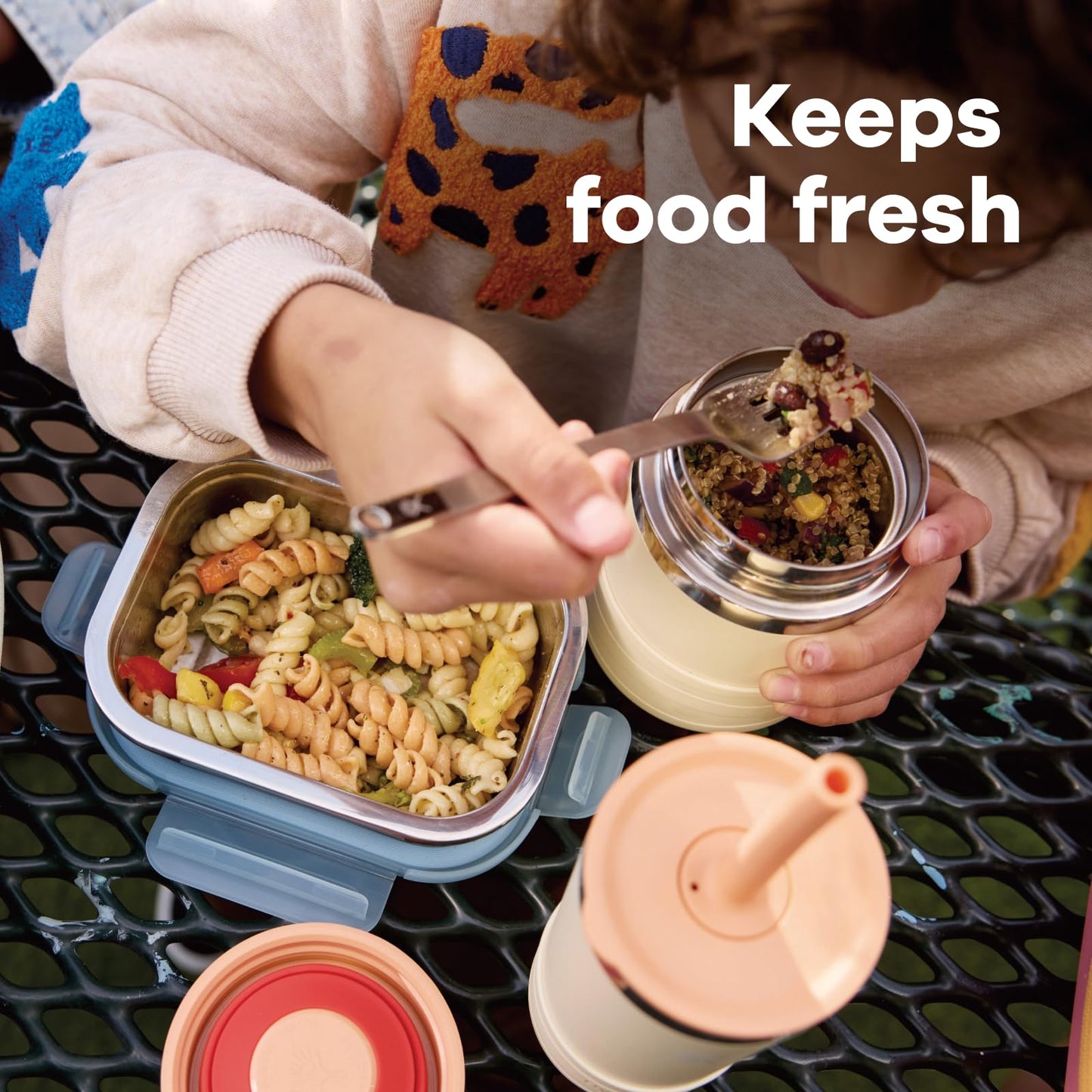 Hydro Flask Insulated Food Container - Snack Container for Kids and Lunch Box - 12 Oz Food Jar in Coconut Cream