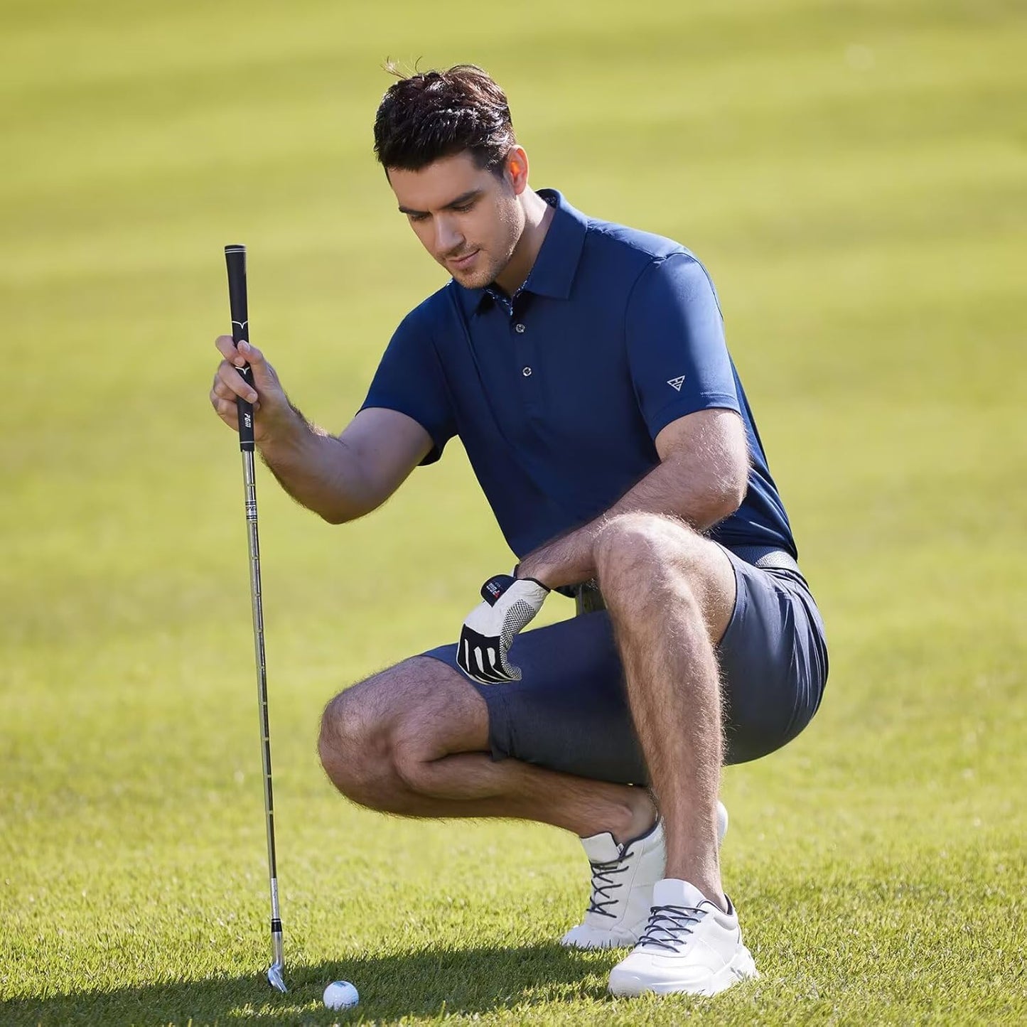 Skiennix Men's Polo Shirts - Stylish Dry Fit Performance Collared Golf Tops | Short & Long Sleeve Options