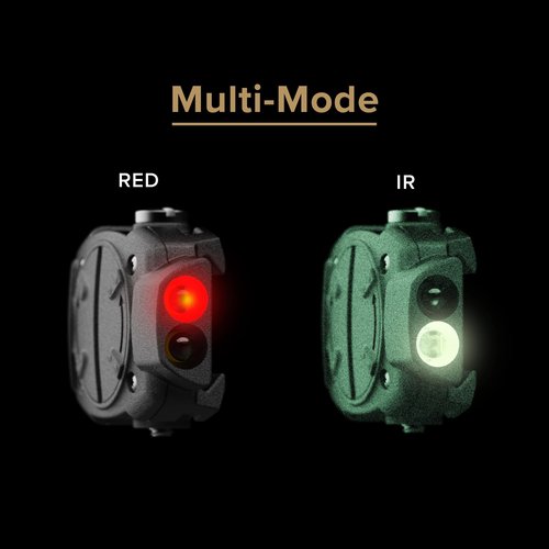 Princeton Tec Switch MPLS 10 Lumen Ultrabright Red/White LED Light, Universal Mounting System for Hardhats and Flexi-Neck Design, Essential for Law Enforcement, Military, and Trade Work, Tan