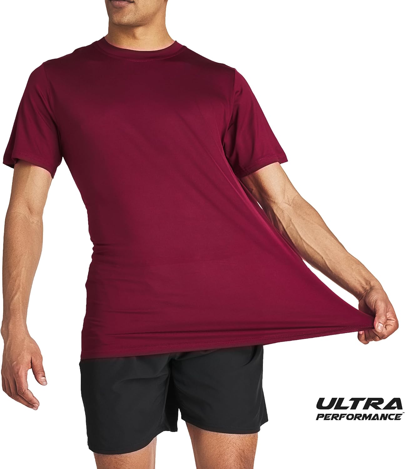 Men’s Workout Short Sleeve Athletic Gym T-Shirts 3 Pack Mens Dry Fit Running Shirt Moisture Wicking Active Crew Tees for Men