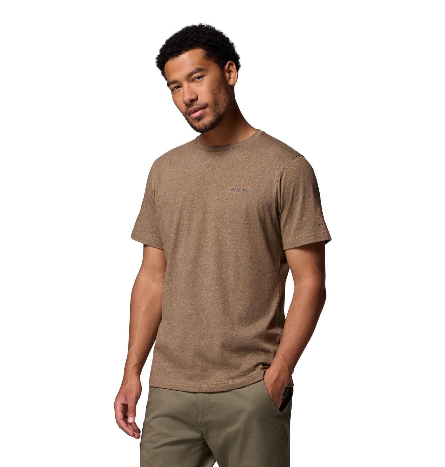 Columbia Mens Thistletown Hills Short Sleeve T-Shirt, Delta Heather, X-Large