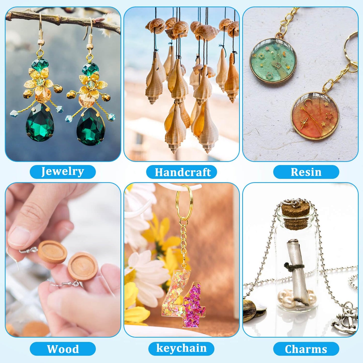 Shynek Pin Vise Hand Drill Set, Manual Hand Drill with 600PCS Small Screw Eye Hooks and 10 Different Sizes Drill Bits for Keychain, Jewelry Making and Crafts