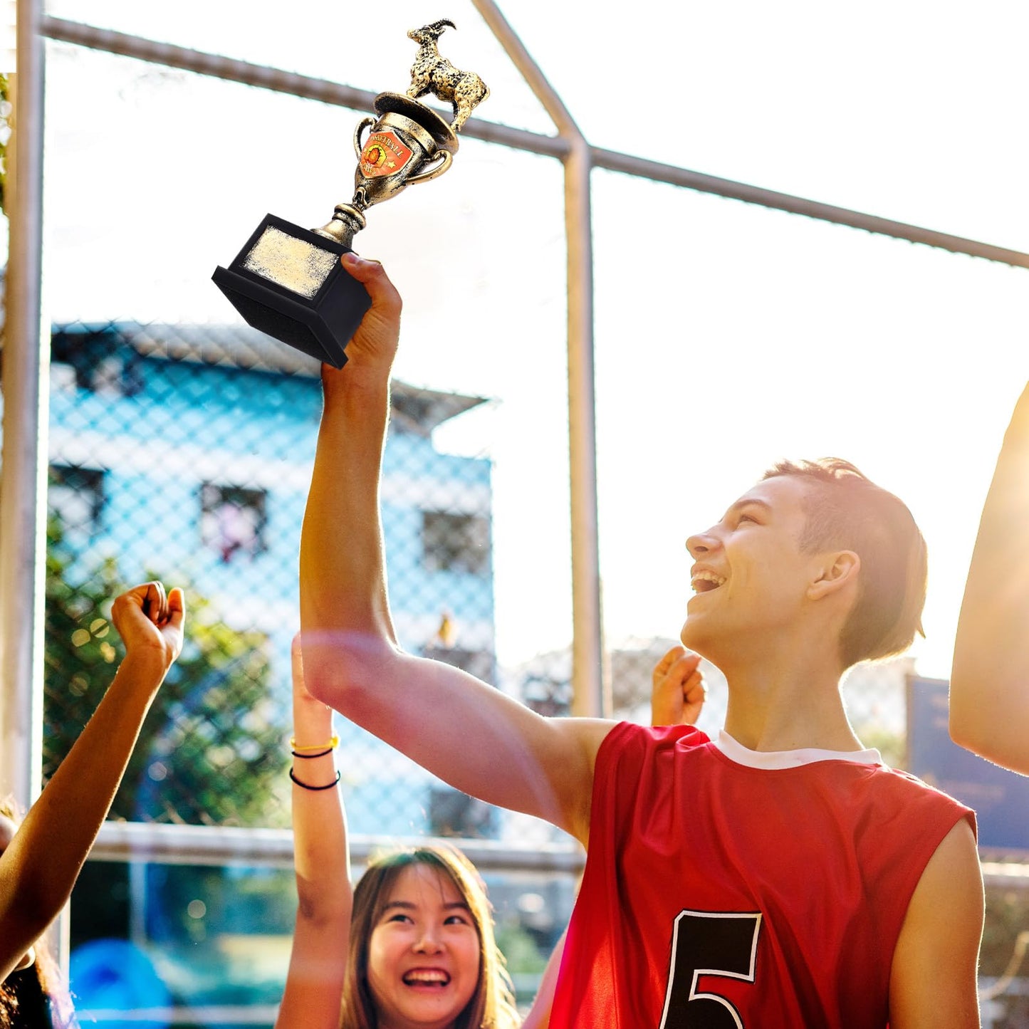 Tondiamo Goat Trophy Award Toilet Trophy 2026 Funny Award for Winners Losers for Competitions First Last Place Champions(Goat Basketball)