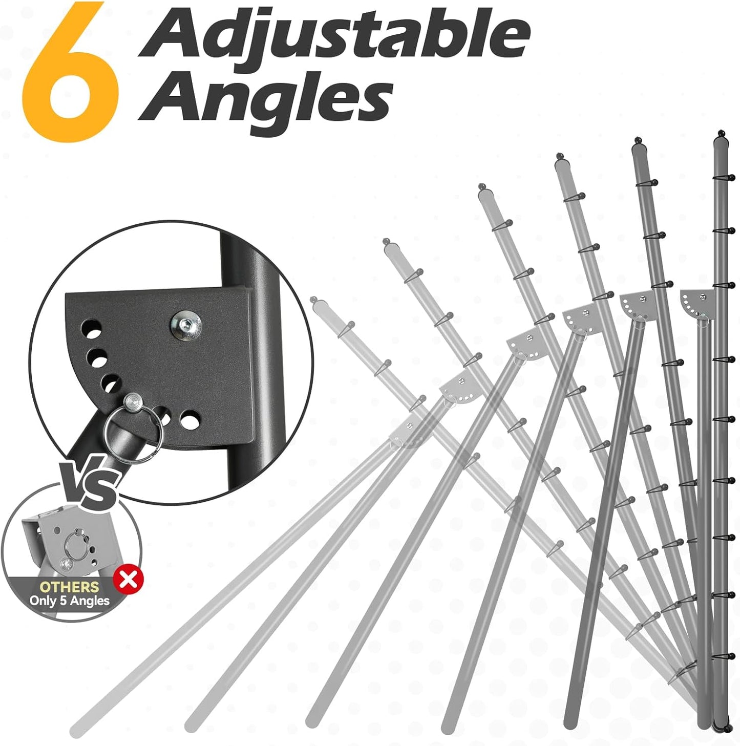 Skiennix Volleyball Rebounder Net - 6-Angle Adjustable 7x4ft High-Stability Training Equipment for Bumping & Spiking