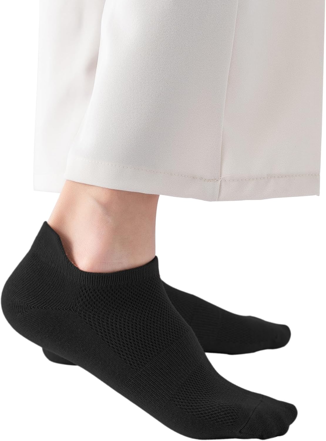 ACCFOD Women's Ankle Socks - Athletic Low Cut Running Socks with Tab | 6 Pairs
