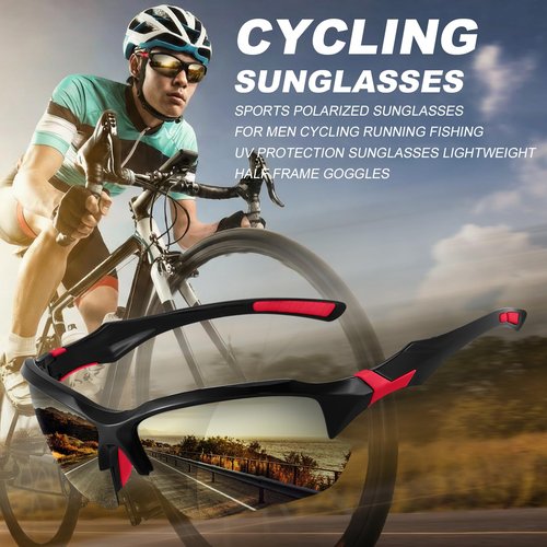 GGSTDDUP 4 PACK Polarized Sport Sunglasses for Women&Men UV Protection,Lightweight Running Cycling Fishing Sunglasses Outdoor Shades Black