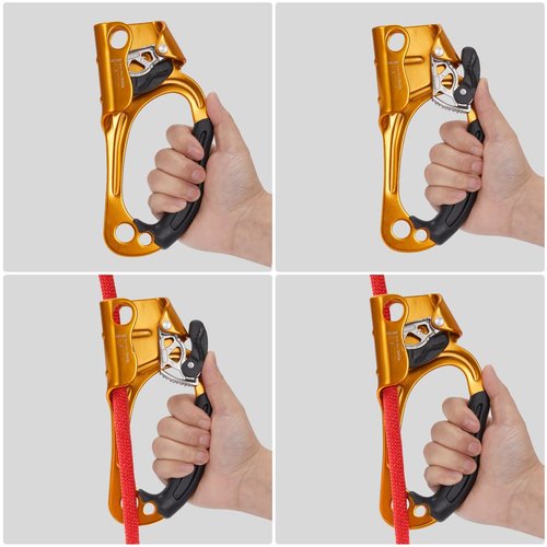 RESQT Hand Ascender Outdoor Mountaineering Tree Arborist Climbing Rappelling Equip Hand Ascender Tree Climbing for 8~13MM Rope, Right