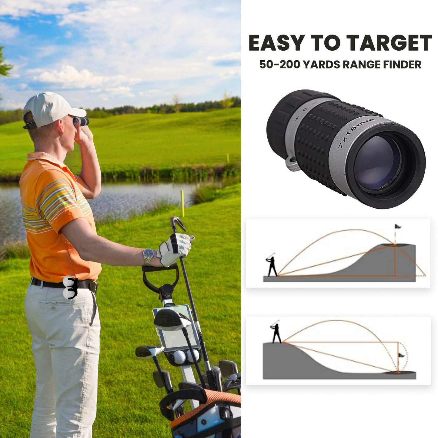 Jnxso Golf Gifts for Men and Women,Golf Accessories Set with Hi-End Case,Golf Balls,Golf Tees,Golf Multifunctional Divot Tool,Rangefinder Golf Brush,Golf Scorer，Golf Ball Clamp(Black)