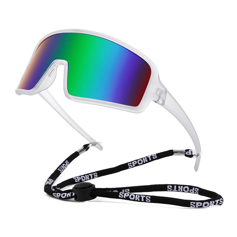 FEISEDY Men Women Cycling Sports Sunglasses Fishing Running Trekking Baseball 80s 90s Shield Sunglasses B2962