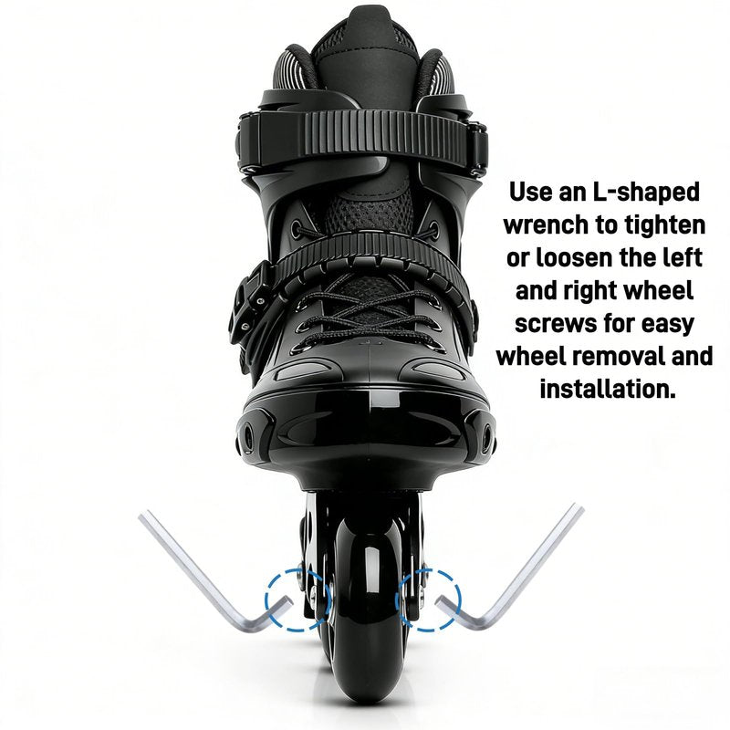 VORTRACK 4-Pack Inline Hockey Skate Wheels - 85A Durable PU Wheels with ABEC-9 608-2RS Bearings & Floating Spacers, 80/76/72/70/64mm for Blades Roller Skates, 76mm