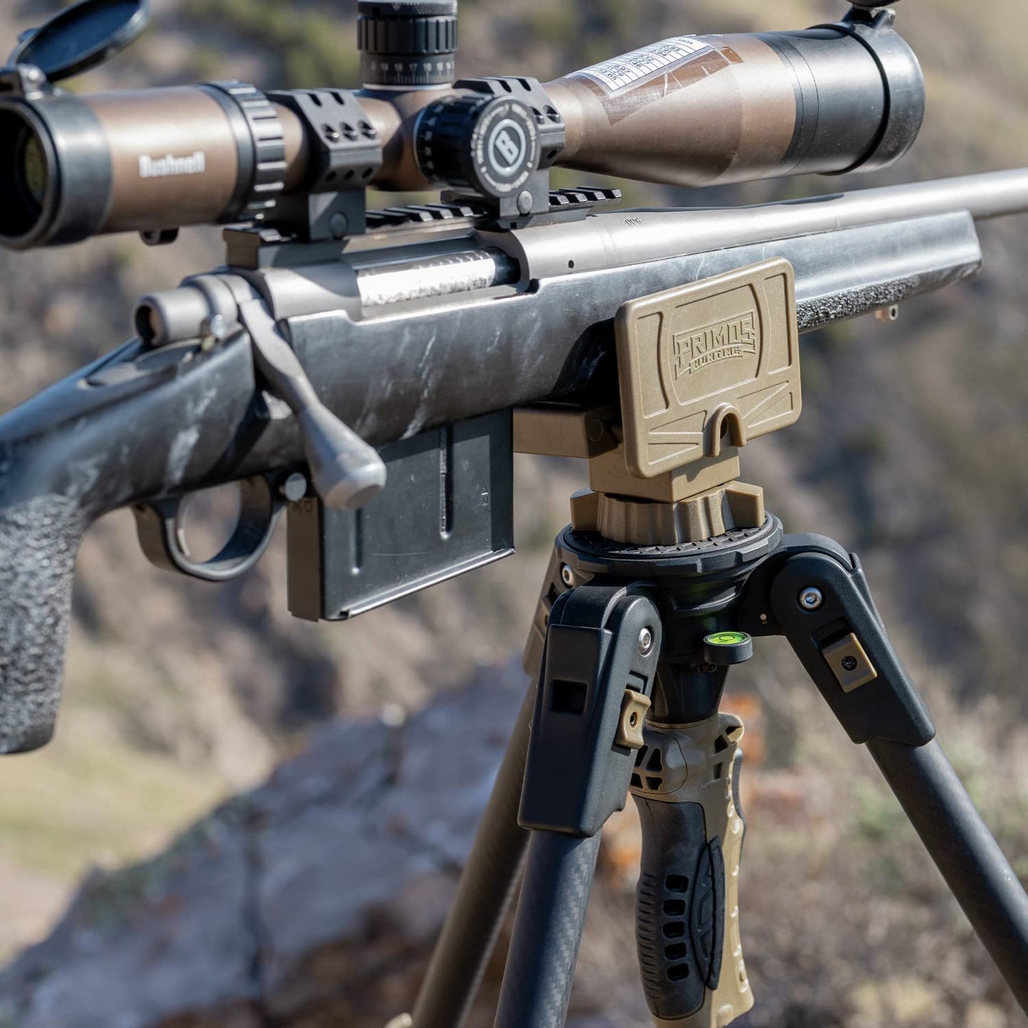 Primos Hunting Trigger Stick Apex Carbon Fiber Shooting Rest Tripod - Stable Rifle Mount for Shooting Long Range, One Handed Easy Adjustment with Trigger System