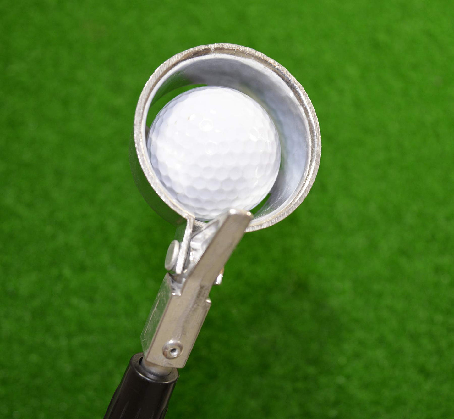 PrideSports 12' Metal Golf Ball Retriever - Telescoping Action for Compact Storage - Get Your Ball Out of Water Easily