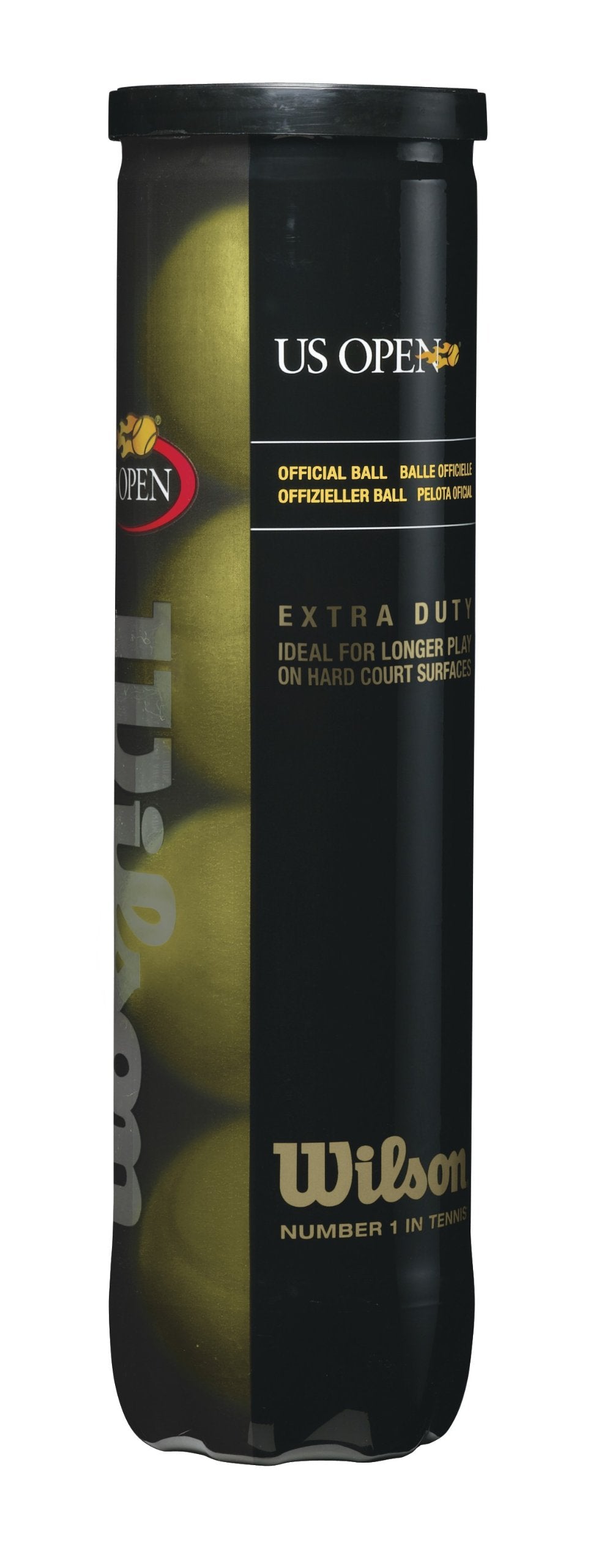 WILSON US Open Regular Duty Tennis Ball (4 Ball Can)