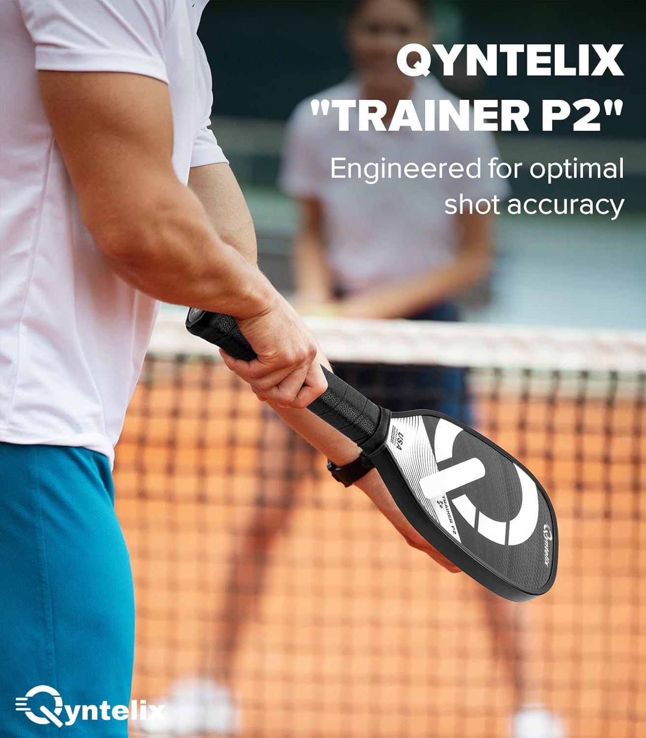 Pickleball Training Paddle – USAPA Approved | 360° Thermoformed | T700 Carbon Fiber | High-Spin Grit Coating | Ultra-Strong Power & Spin for Consistent Training，Extra Long Handle, 16mm Core, Black