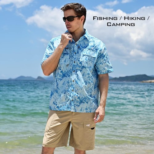 KastKing Rekon Men's Fishing Cargo Shorts - Quick Dry Casual Hiking & Tactical Travel Wear