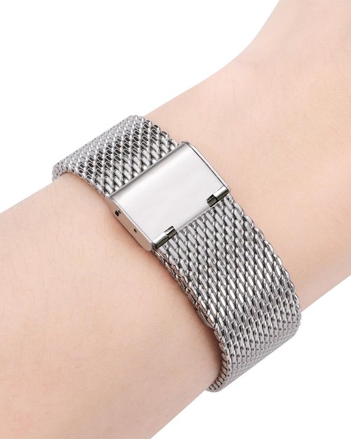 Gittos Metal Strap 22mm Compatible with Amazfit Balance/Bip 6/Bip 5/Stratos 2/2S/3/Pace Replacement Band Stainless Steel for Amazfit GTR 4/GTR4 Pro/GTR 3/GTR3 Pro/GTR 2/GTR 2e/GTR 47mm for Women Men