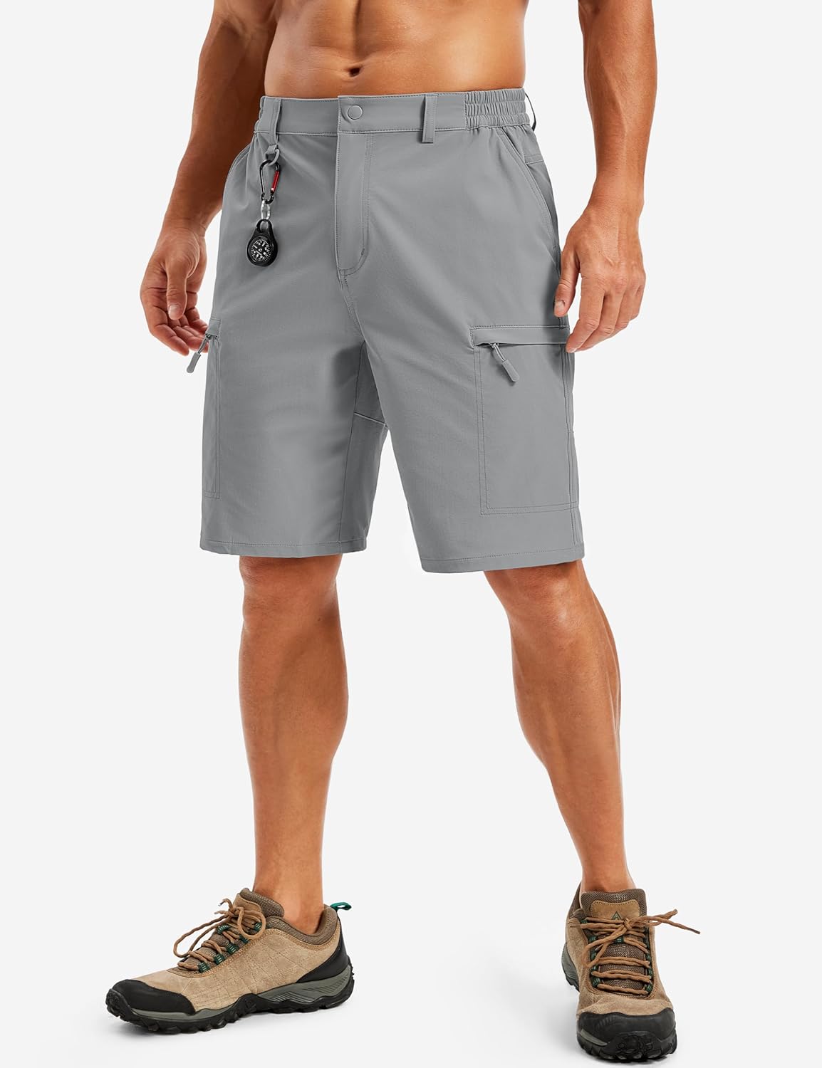TACVASEN Men's Hiking Cargo Shorts - Quick Dry Lightweight Tactical Shorts with Multi Pockets | Outdoor & Fishing