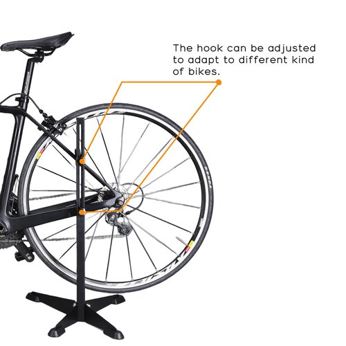 Rishaca Bike Stand Floor, Seat Stay and Chain Stay Support Bicycle Stand Rack, Bike Stands for Indoor Storage