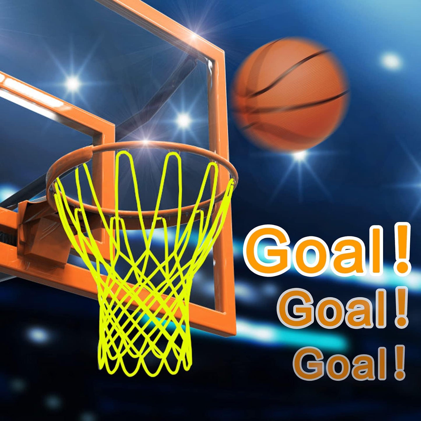 NEIJIANG Glow Basketball Net,Nightlight Luminous Outdoor