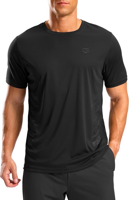 G Gradual Men's Athletic Running Shirts - Quick Dry Moisture-Wicking Short Sleeve Gym Tops