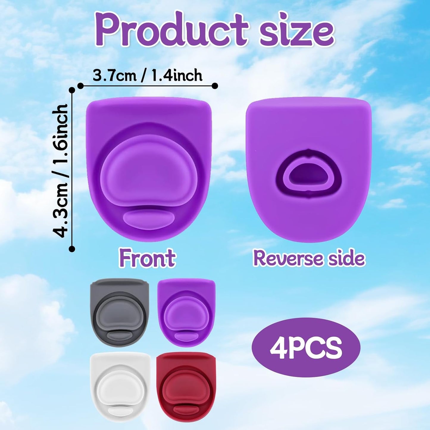 Owala | 4-Pack Replacement Lid Rubber Seal Gaskets - Compatible with FreeSip Water Bottles (24/32 oz)