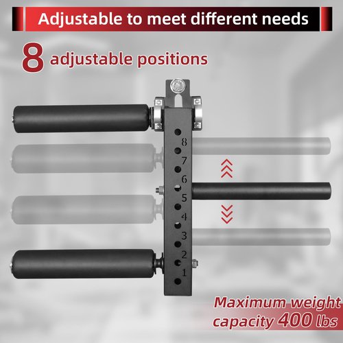 Leg Extension Attachment for Rack: Adjustable Seated Leg Extension & Curl Machine Suitable for Power Racks with 26mm/1in Hole