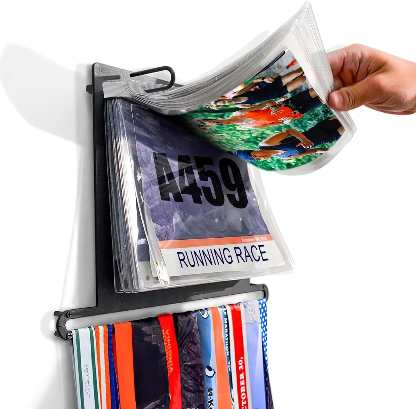Yarlung Race Bib Display Protector Sheets - 50 Pack Clear Vinyl Holders for Runners & Athletes