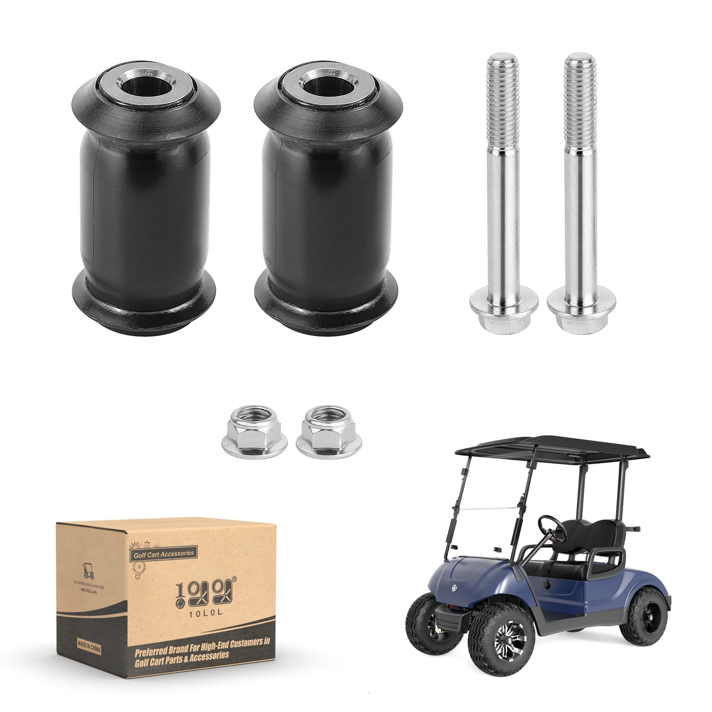 10L0L Golf Cart Front Lower Control Arm Bushing Kit for Yamaha G2 G8 G16