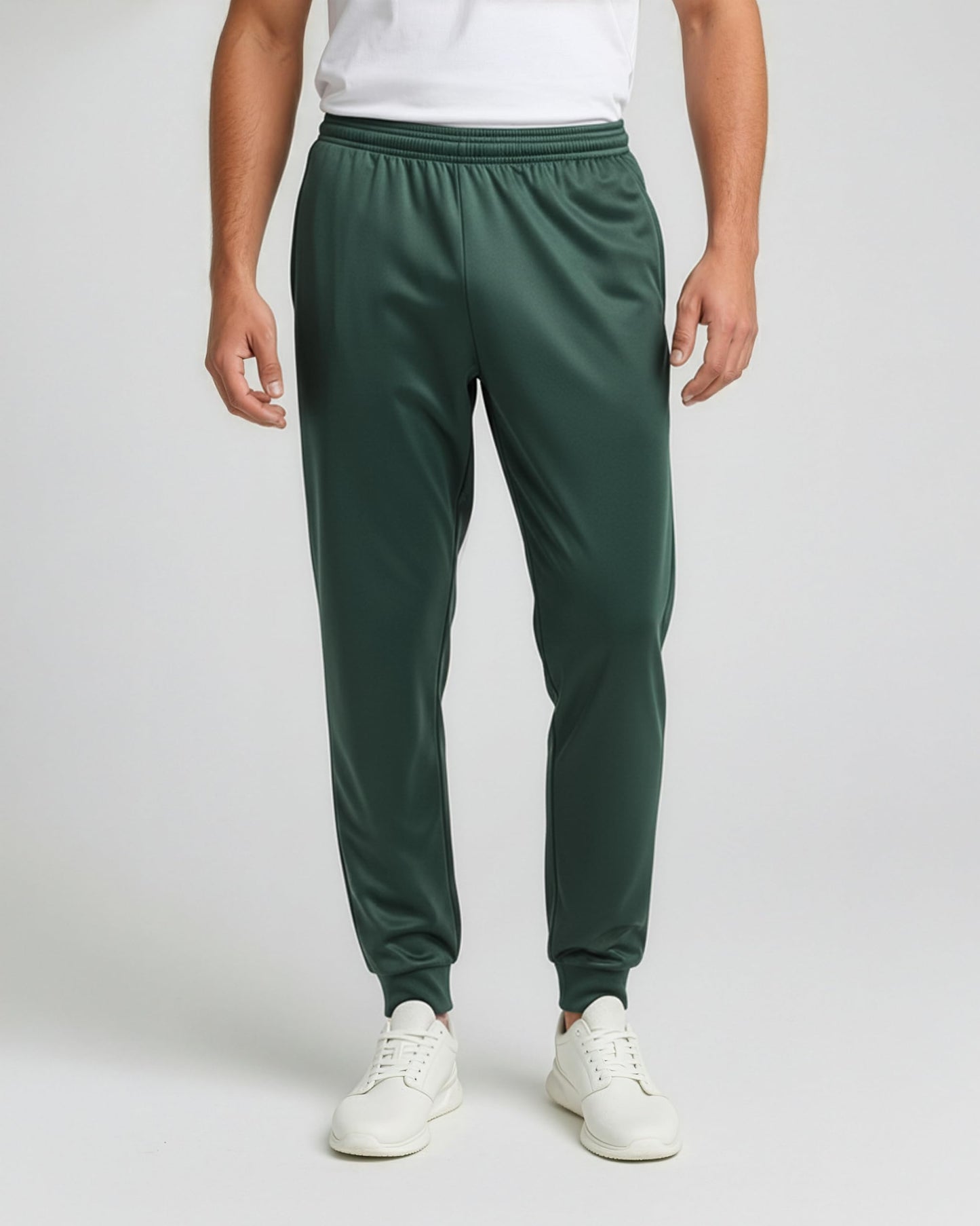 Real Essentials 3 Pack: Men's Tricot Active Athletic Jogger - Running Sweatpants Workout Gym with Pockets (Set F, Black, Charcoal, Navy - 3XL - Standard)