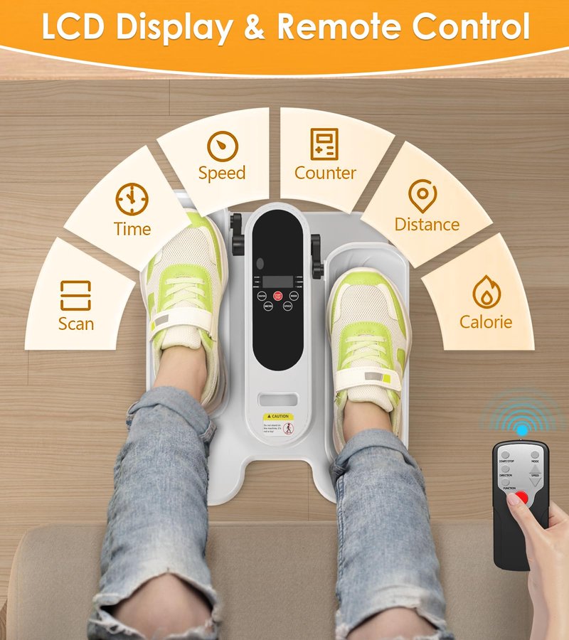 Under Desk Elliptical with Resistance Elipse Exercise Machine, Sitting Exercise Bike, Recumbent Stepper, Elderly Exercise Equipment, NordicTrack Elliptical, Leg Machine Exercise Equipment