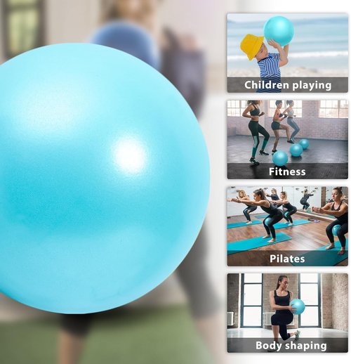 Cikyner Soft Pilates Ball - 9 Inch Mini Exercise Ball for Yoga, Pilates & Home Workouts