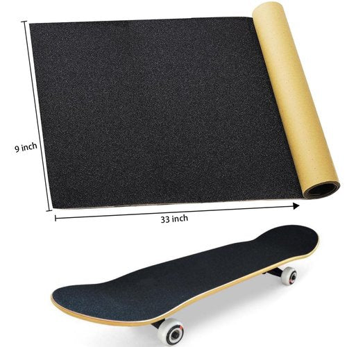 YIYIMIMO 2 Pcs Professonal Skateboard Grip Tape 33" x 9" Size with No Air Bubble Function for Both Beginners and Experienced Skaters
