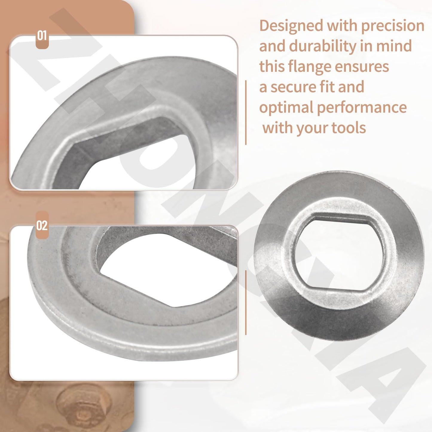 43-34-0795 Outer Blade Flange Compatible with Milwaukee 6394 2731-21 2730-20 2630-20 6485-68 0730-20 0740-20 6310-20 6320-20 6390-20 0830-50 Metal/Circular Saw
