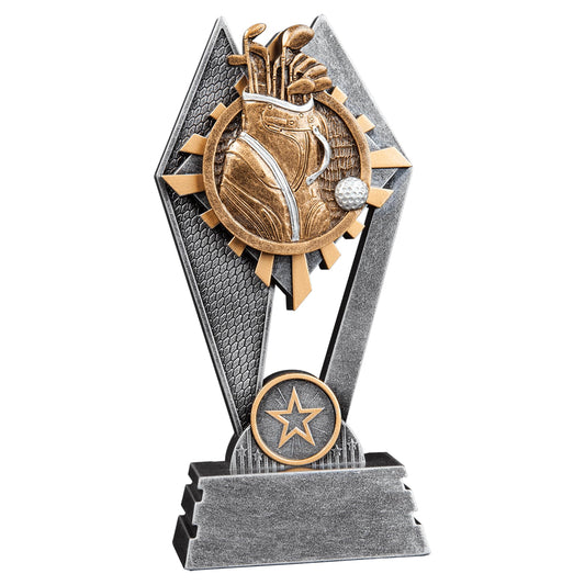 Express Medals 1 Pack of 7 Inch Tall Sun Ray Golf Trophy Awards Boys Girls Mens Women Youth Team Trophies Award Tournament Champion Winner Event Prize Gift SR106