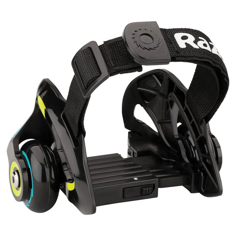 Razor Heavy Duty Jetts Heel Wheels with Spark Pads, Skid Pads, and Hook and Loop Strap for Ages 6 or Older and Supports up to 176 pounds, Green