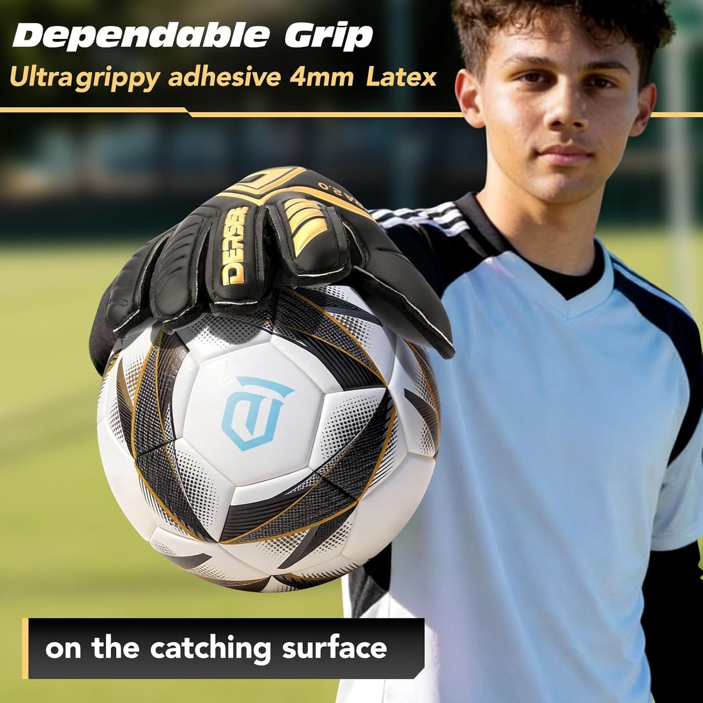 Regine Switzerland Goalkeeper Gloves - Premium Anti-Slip Grip & Finger Protection for All Weather | Kids & Adults