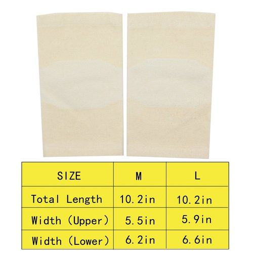 JUMISEE (One Pair) Cotton Knee Sleeves for Knee Support, Circulation Improvement & Pain Relief,Sport Compression for Running, Pain Management, Arthritis Pain Women Men (Complexion, Large)