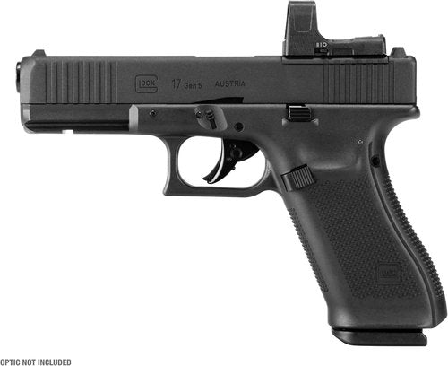 Glock 17 Gen 5 MOS BB Gun Pistol - .177 Caliber, Realistic Blowback Action, Black Finish