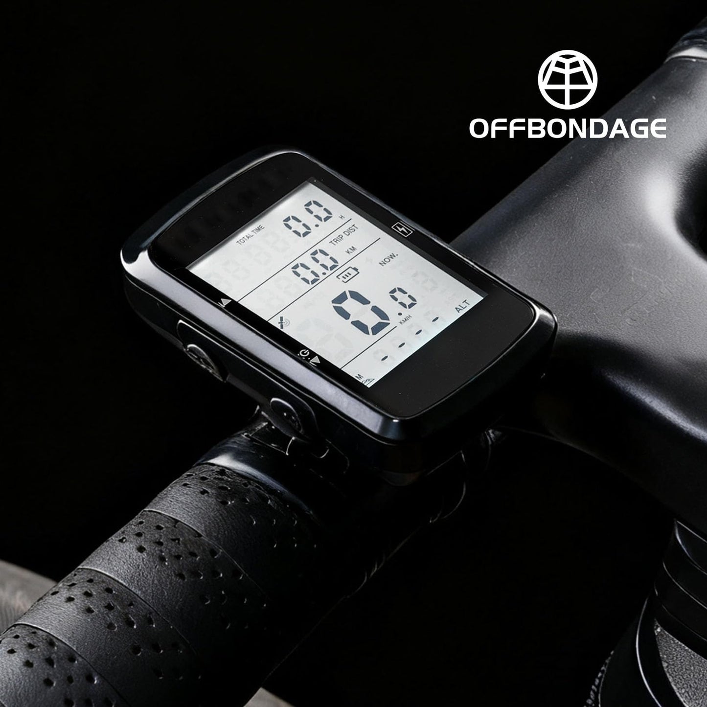 OFFBONDAGE Bike Computer GPS Bicycle Speedometer Odometer with Automatic Backlight Waterproof and Long Battery Life