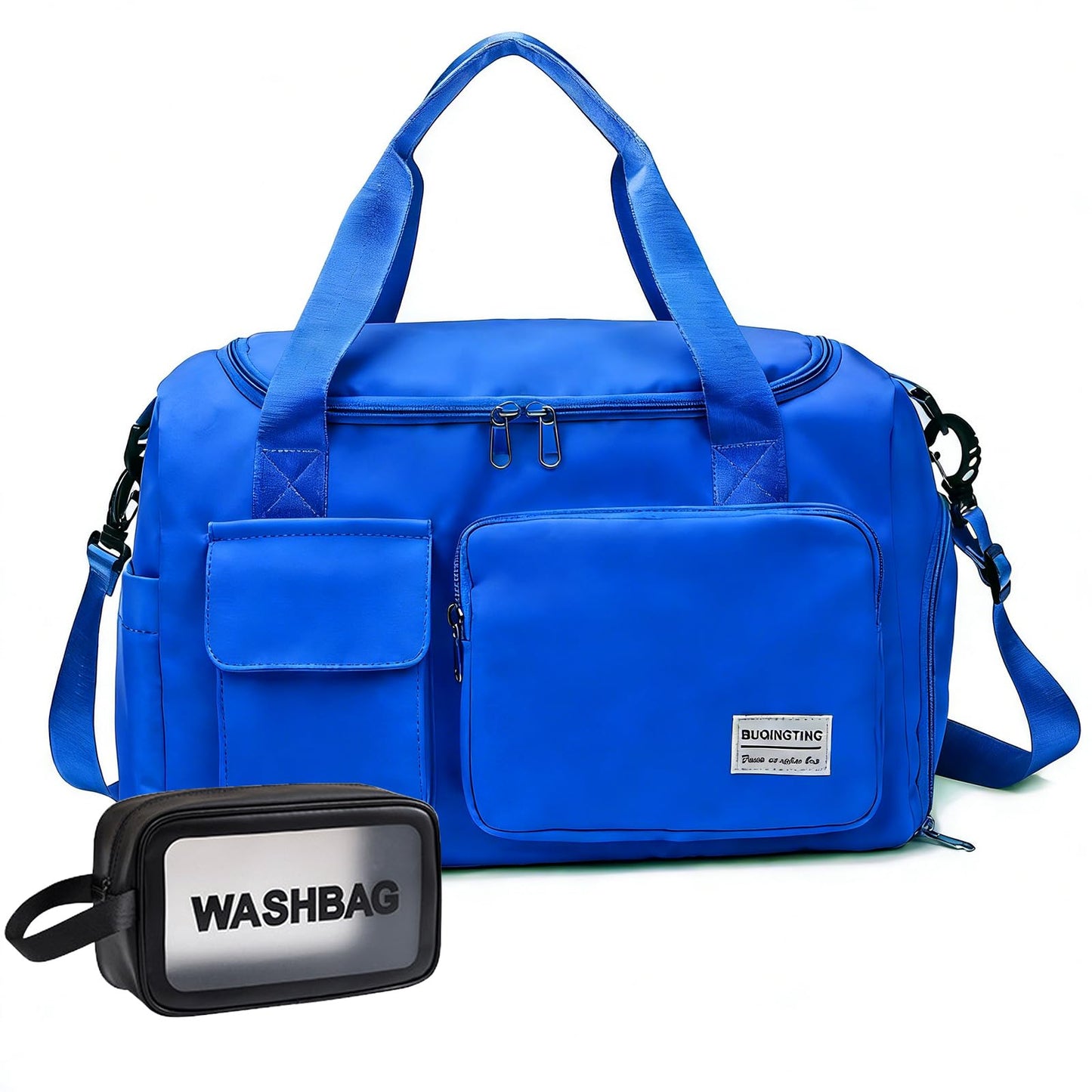 Small Gym Bag for Women, Travel Duffle Bag Carry On Weekender Bag with Shoe Compartment