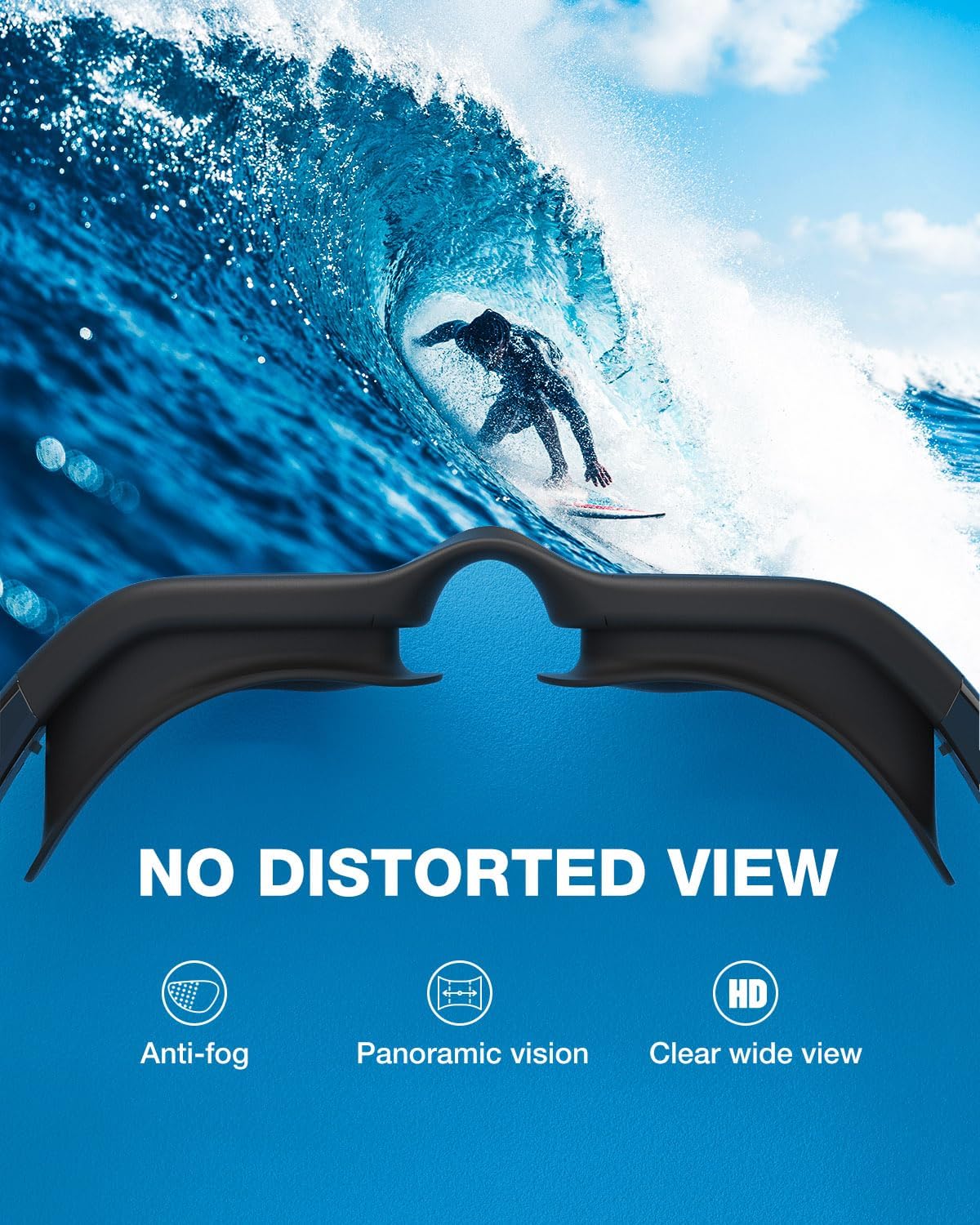ZIONOR Swim Goggles - Upgraded G1 Polarized Anti-Fog Design for Adults | Perfect for Men & Women